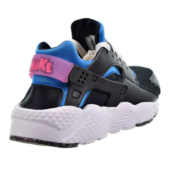 Nike Huarache Run (GS) Big Kids' Shoes Black Blue Pink DR0166-001 Size 4.5 Youth - Picture 3 of 9